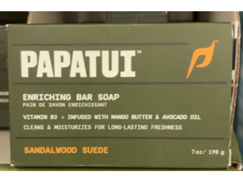 Papatui Enriching Bar Soap, Sandalwood Suede, 7 oz/198 g