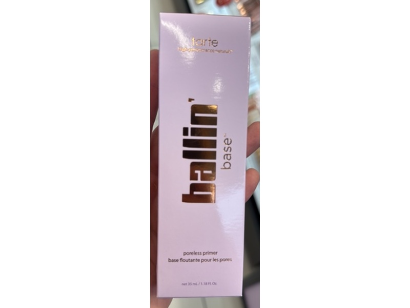 Tarte Ballin’ Base Poreless Primer, Bronze, 1.18 fl oz/35 mL