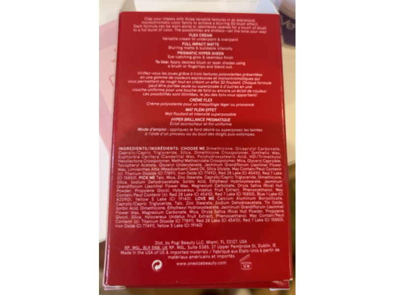 One/Size Beauty Cheek Clapper 3D Blush Trio Palette, Phat Ass