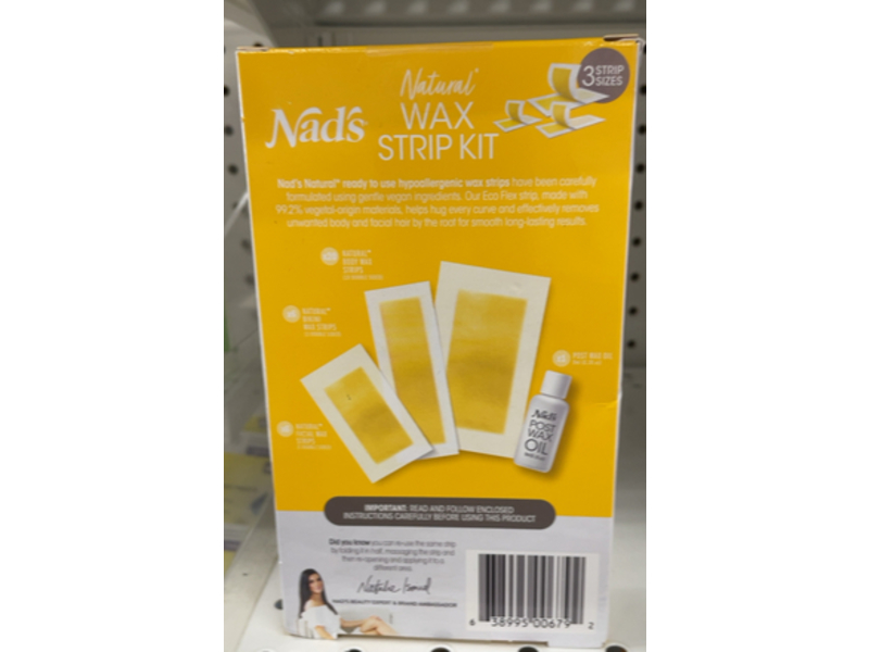 Nad's Natural Wax Strips Kit, 32 Count