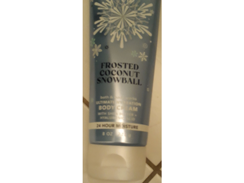Bath & Body Works Ultimate Hydration Body Cream, Frosted Coconut Snowball, 8 oz/226 g