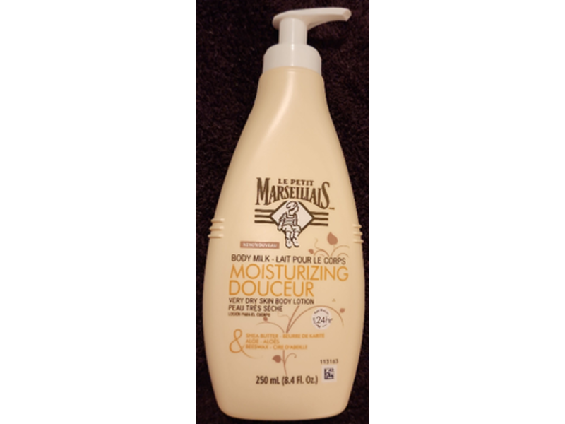 Le Petit Marseillais Body Lotion, Shea Butter + Aloe + Beeswax, 8.4 fl oz/250 mL, Pack Of 3