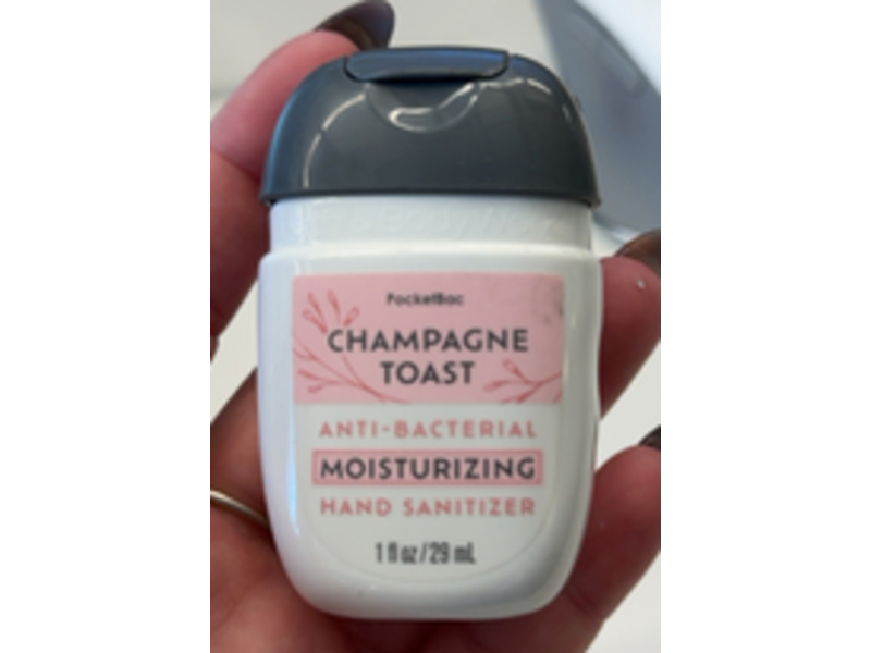 PocketBac Anti-Bacterial Moisturizing Hand Sanitizer, Champagne Toast, 1 fl oz/30 mL, Pack Of 5
