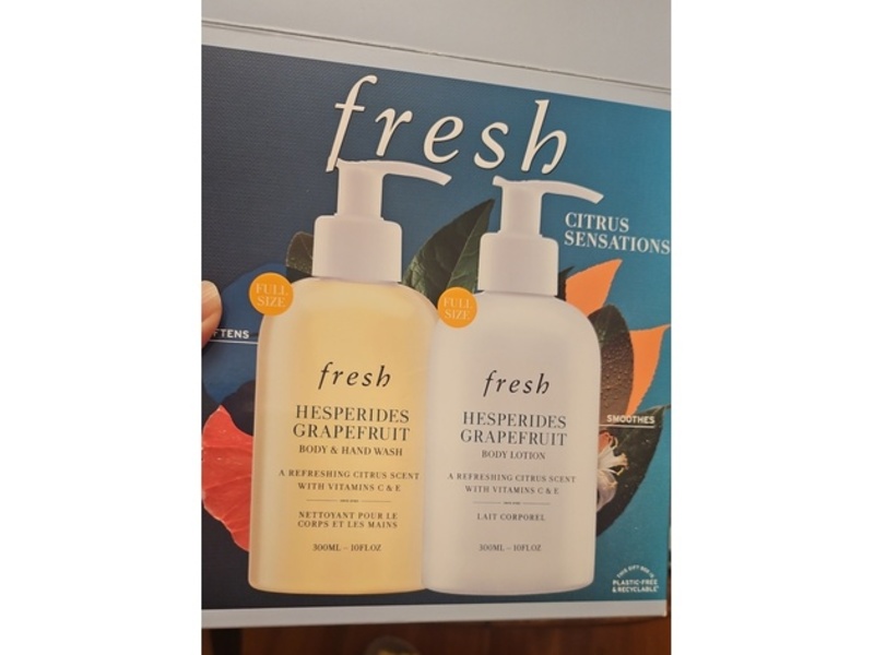 Fresh Hesperides Grapefruit Body & Hand Wash + Body Lotion, 10 fl oz/300 mL