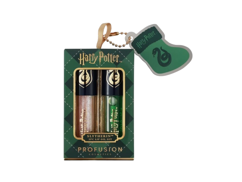 Profusion Cosmetics Lip Oil Set, Harry Potter, Slytherin, 0.06 fl oz/2 mL, 2 Count