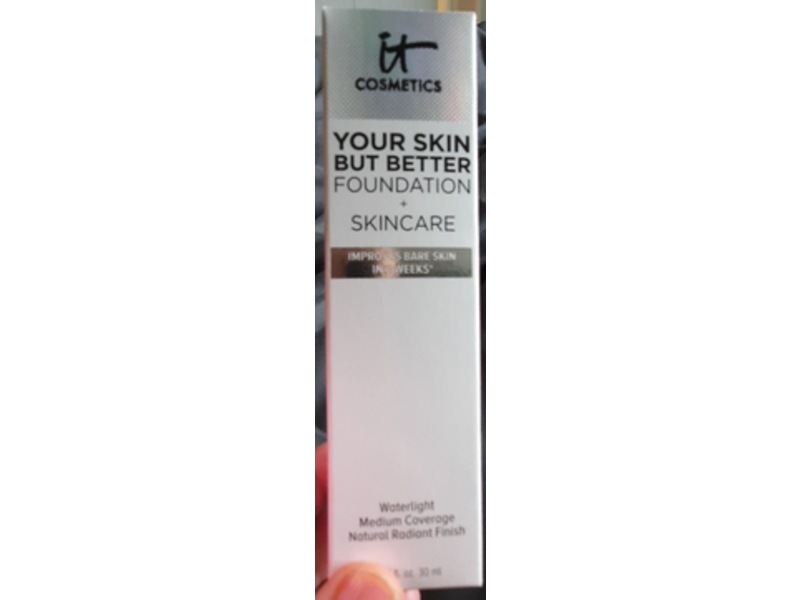 It Cosmetics Your Skin But Better Foundation + Skincare, 23 Light Warm, 1 fl oz/30 mL