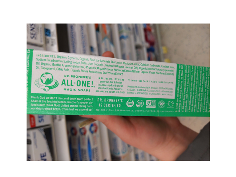 Dr. Bronners Spearmint Toothpaste, 5 oz/140 g
