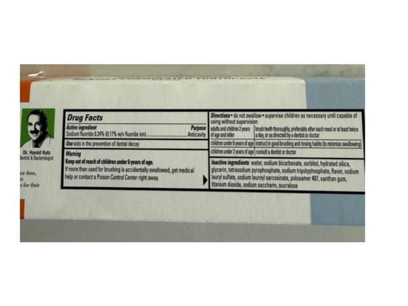 TheraBreath Whitening Toothpaste, Dazzling Mint, 4 oz/113 g, 2 Pack