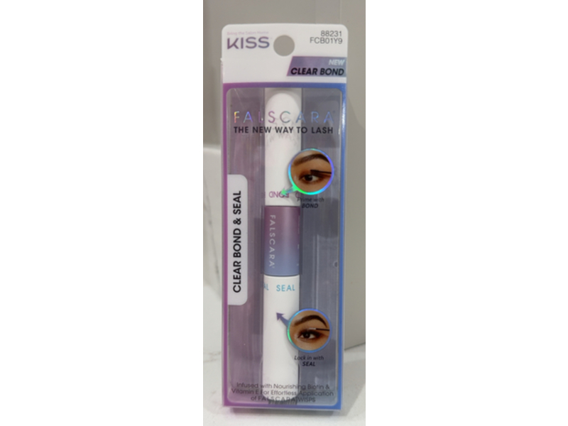 Kiss Falscara Eyelash Bond & Seal, Clear