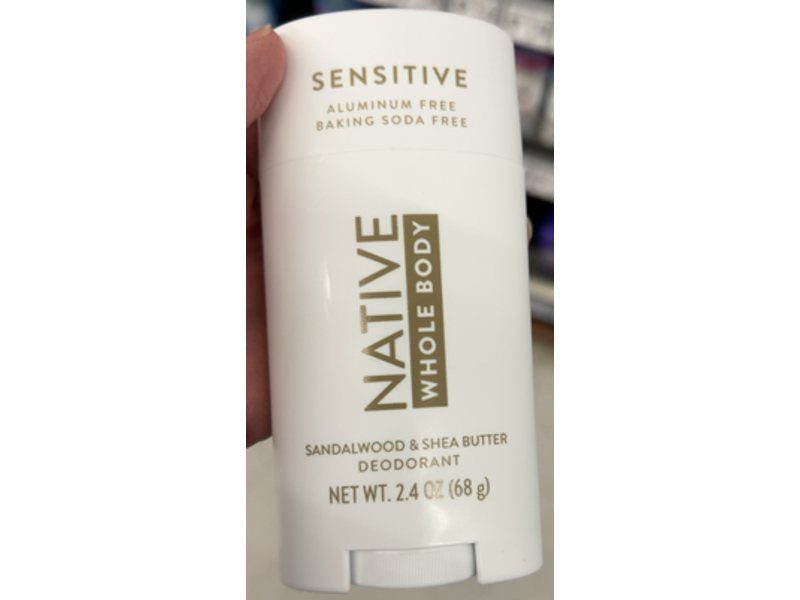 Native Whole Body Deodorant, Sandalwood & Shea Butter, 2.4 oz/68 g