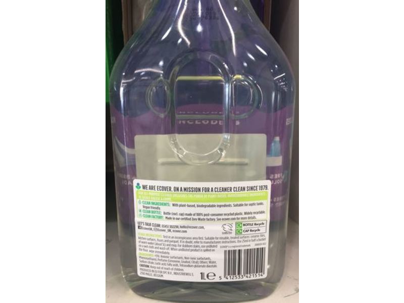 Ecover All-Purpose Cleaner, Lemongrass & Ginger, 1 L