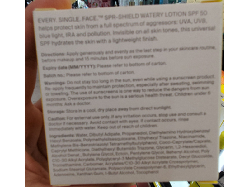 Supergoop Every Single Face Watery Lotion, SPF 50, PA++++, 1.7 oz/50 mL