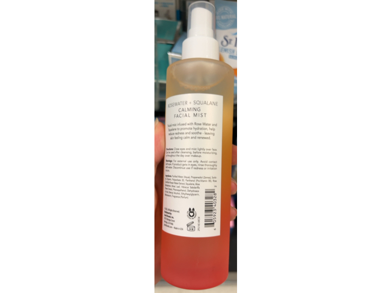 Pearlessence Calming Facial Mist, Rose Water + Squalene, 6 fl oz/177 mL