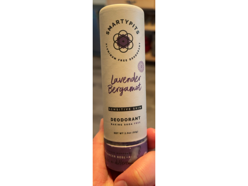 Smartypits Sensitive Skin Deodorant, Lavender Bergamot, 2.9 oz/82 g
