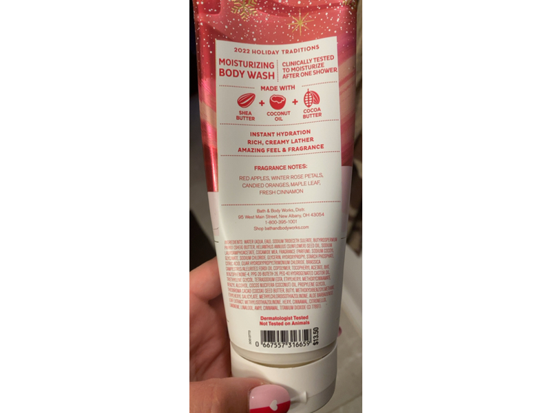 Bath & Body Works Winter Candy Apple Moisturizing Body Wash, 10 fl oz/295 mL