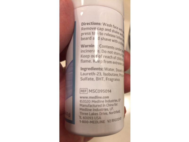 Medline Shaving Cream, 1.5 oz/42.5 g, 144 Count