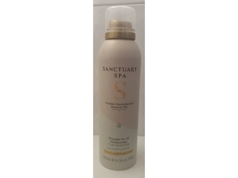 Sanctuary Spa Mousse-To-Oil Moisturiser, Sandalwood & Freesia Scent, 6.56 oz/186 g