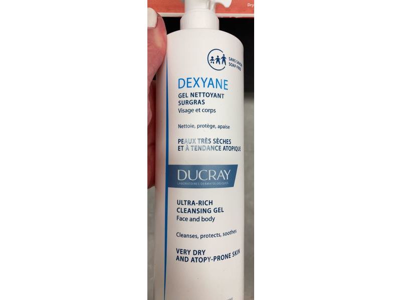 Ducray Ultra-Rich Cleansing Gel, Face & Body, 400 mL