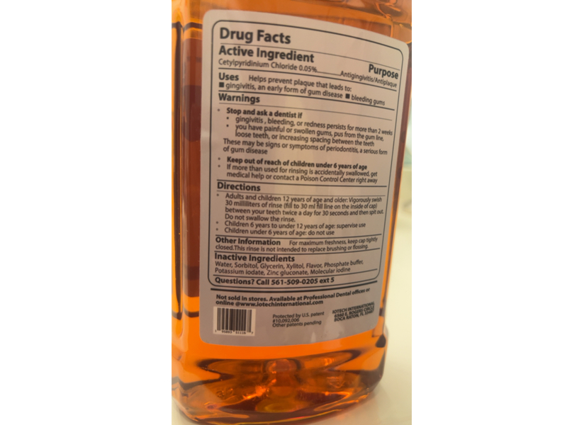 ioRinse Ultra Antiplaque & Antigingivitis Mouthrinse, Soft Mint Flavor, 33.8 fl oz/1 L