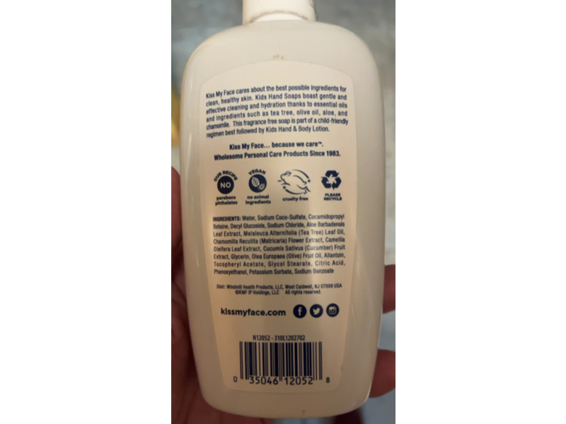 Kiss My Face Kids Hand Soap, Fresh & Clean, 9 fl oz/266 mL