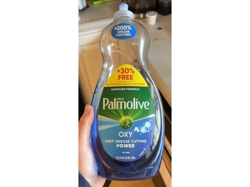 Palmolive Ultra Oxy Deep Grease Cutting Liquid Dish Soap, Power, 42.5 fl oz/1.25 L