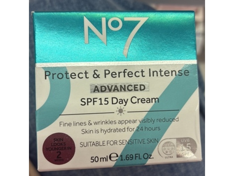 No7 Protect & Perfect Intense Day Cream, Advanced, SPF 15, 1.69 fl oz/50 mL
