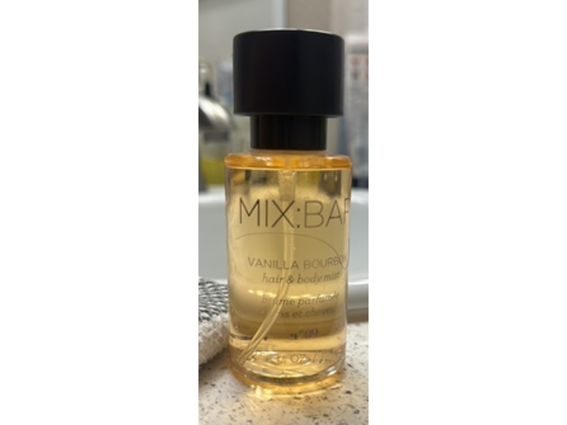 Mix:Bar Hair & Body Mist, Vanilla Bourbon, 2.5 fl oz/75 mL
