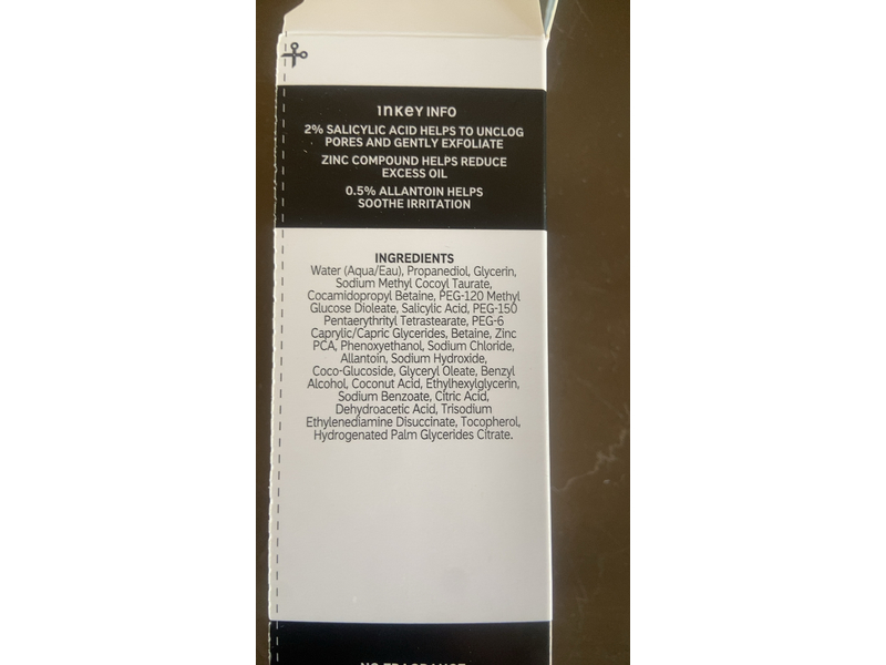 The Inkey List Salicylic Acid Cleanser, 5.0 fl oz/150 mL