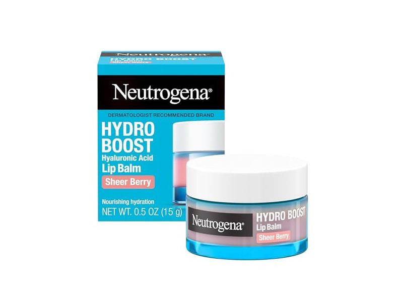 Neutrogena Hydro Boost Lip Balm, Sheer Berry, 0.5 oz/15 g