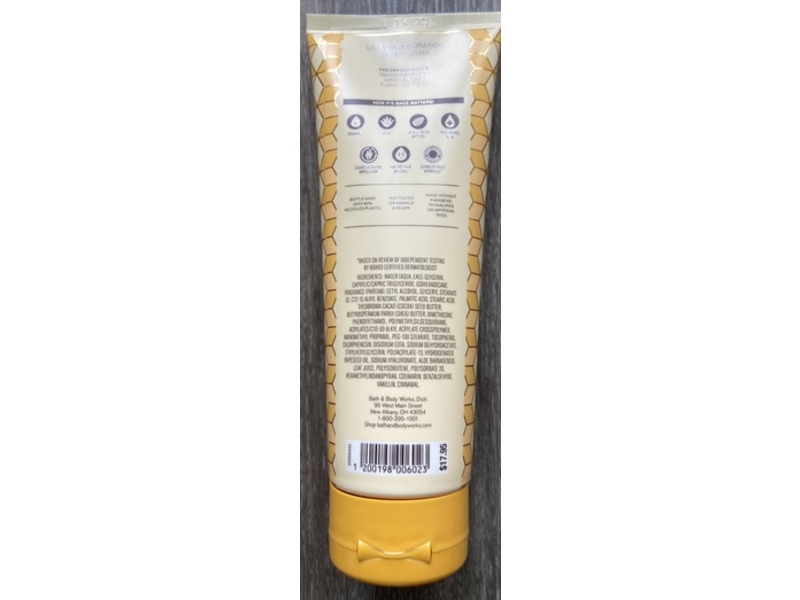Bath & Body Works Ultimate Hydration Body Cream, Almond Croissant, 8 oz/226 g