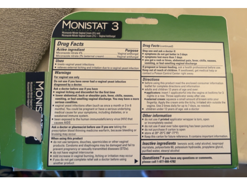 Monistat Vaginal Cream Set