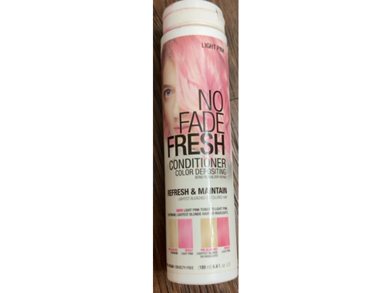 No Fade fresh Color Depositing Conditioner, Light Pink, 6.4 fl oz/189 mL