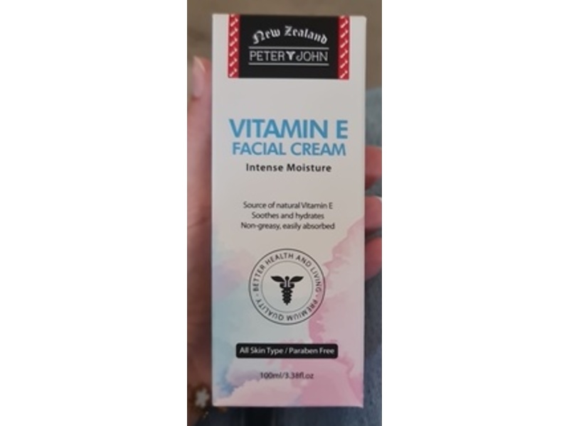 Peter & John Intense Moisture Facial Cream, Vitamin E, 3.38 fl oz/100 mL