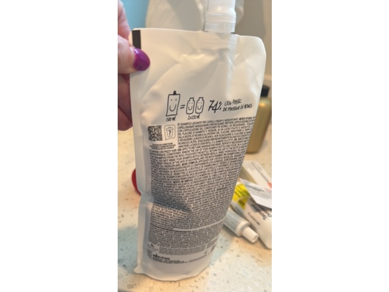Davines Love Smoothing Shampoo Refill, 16.9 fl oz/500 mL