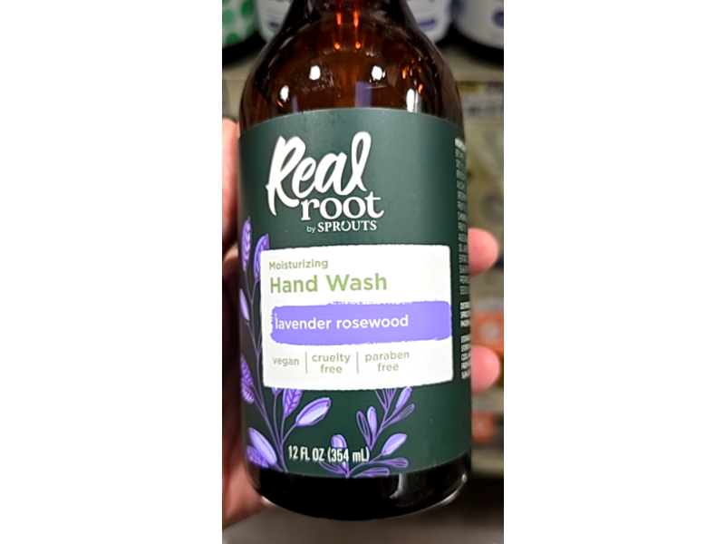 Real Root By Sprouts Moisturizing Hand Wash, Lavender Rosewood, 12 fl oz/354 mL