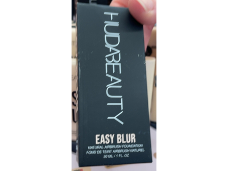 Huda Beauty Easy Blur Natural Airbrush Foundation, Vanilla 120B, 1 fl oz/30 mL