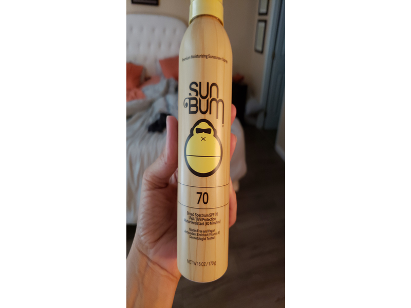 Sun Bum Moisturizing Sunscreen Spray SPF 70, 6 fl oz