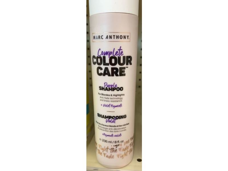 Marc Anthony Complete Colour Care Purple Shampoo, Violet Pigments, 8 fl oz/236 mL