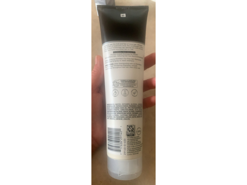 John Frieda Ultra Filler+ Thickening Conditioner, Biotin & Hyaluronic Acid, 10 fl oz/295 mL