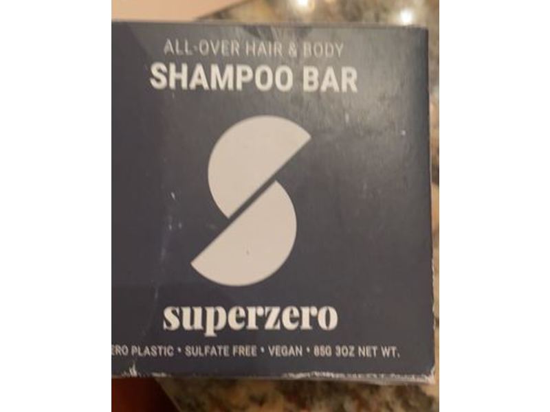 Superzero All-Over Hair & Body Shampoo Bar, 3 oz/85 g