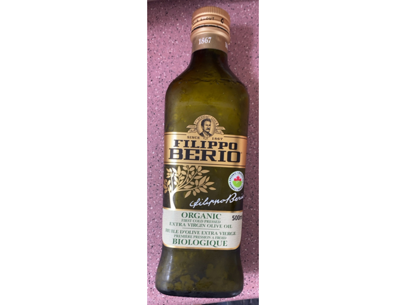 Filippo Berio Organic Extra Virgin Olive Oil, 500 mL