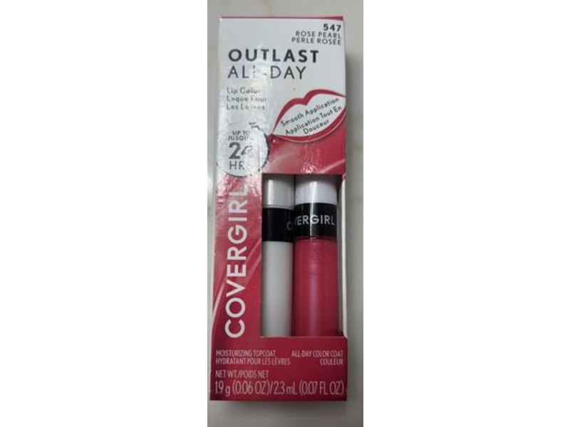 CoverGirl Outlast All-Day Lipstick Set, 547 Rose Pearl