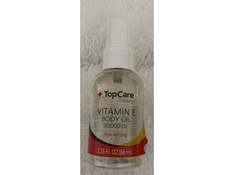 Top Care Beauty Body Oil, Vitamin E, 2.25 fl oz/66 mL