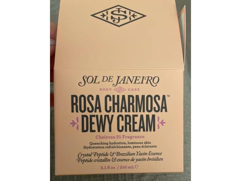 Sol De Janeiro Rosa Charmosa Dewy Cream, Cheirosa 91, 8.1 fl oz/240 mL