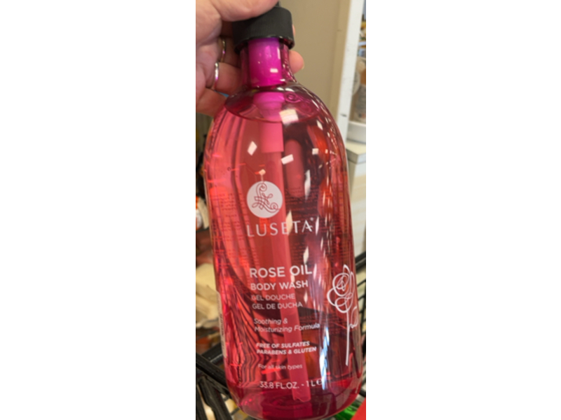 Luseta Rose Oil Body Wash, 33.8 fl oz/1 L