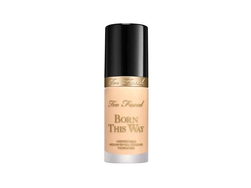 Too Faced Born This Way Undetectable Medium-To-Full Coverage Foundation, Almond, 1 fl oz/30 mL