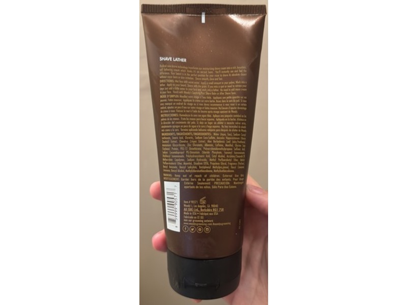 Woody's Moisturizing Shave Cream Lather, 6 fl oz/177 mL