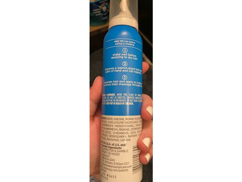 Waterless Dry Shampoo Foam, 5.3 Oz/150 mL