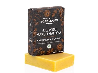 Chagrin Valley Soap & Salve Hair Shampoo Bar, Babassu & Marsh MallowScent, 5.6 oz/156 g