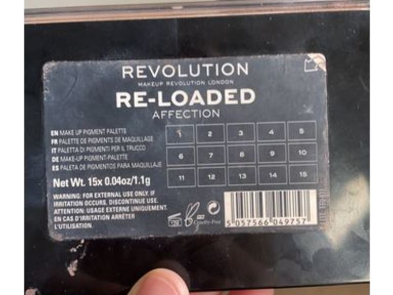 Revolution Beauty Re-Loaded Makeup Pigment Palette, Affection, 0.58 oz/17 g
